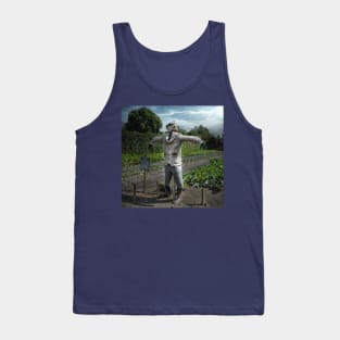 Thunder and lightening scarecrow.Vegetable and flower gardening Tank Top
